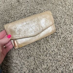 HOBO Gold Clutch Wallet